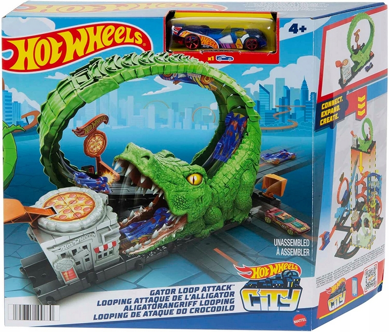 Hot Wheels City Krokodília slučka HKX39